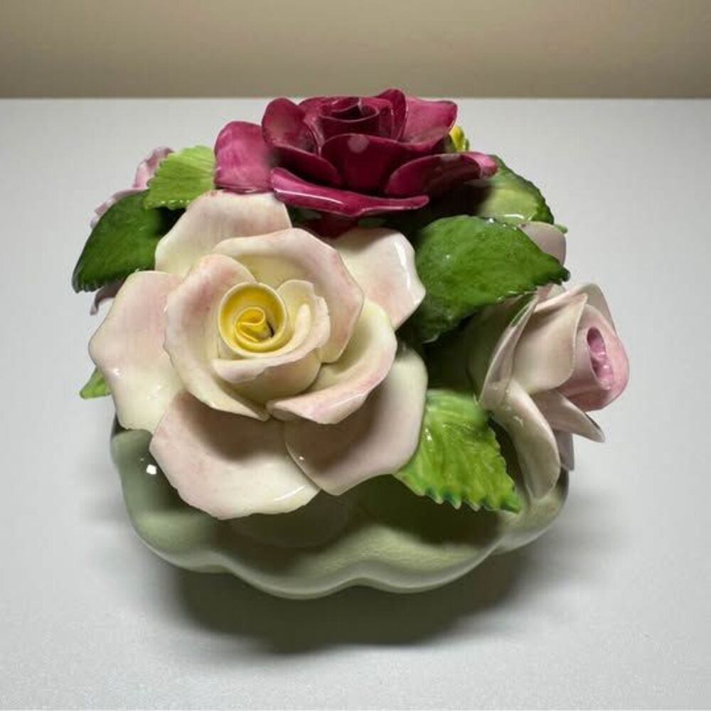 Vintage Staffordshire Bone China Miniature Flower Bouquet Made in England
